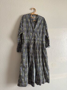 Ann Mashburn Maxi Floral Print Shirt Dress